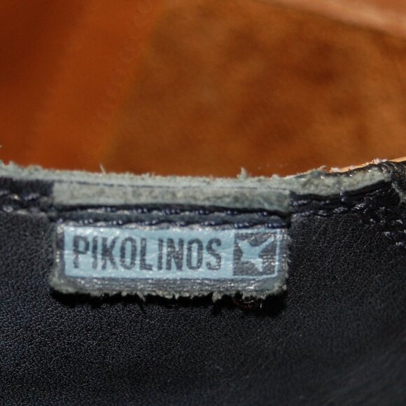 Pikolinos Deep Blue Leather Short Boot With Brown Accents Size 40 - Picture 9 of 15